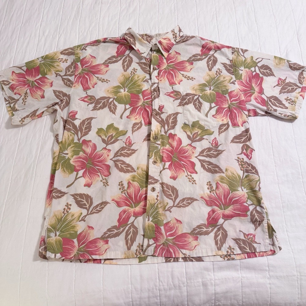Cooke Street Hawaiian Shirt Men's XXL Short Sleeve Button Up Aloha Vintage 2XL
